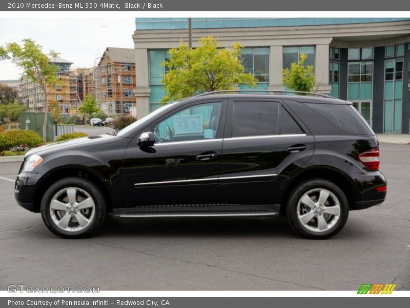 Black / Black 2010 Mercedes-Benz ML 350 4Matic
