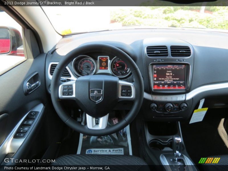 Bright Red / Black 2013 Dodge Journey SXT Blacktop