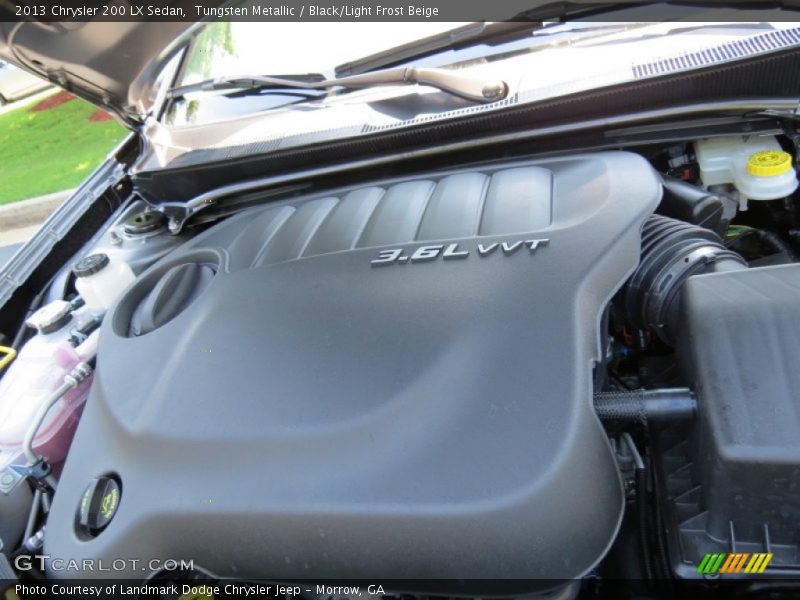 Tungsten Metallic / Black/Light Frost Beige 2013 Chrysler 200 LX Sedan