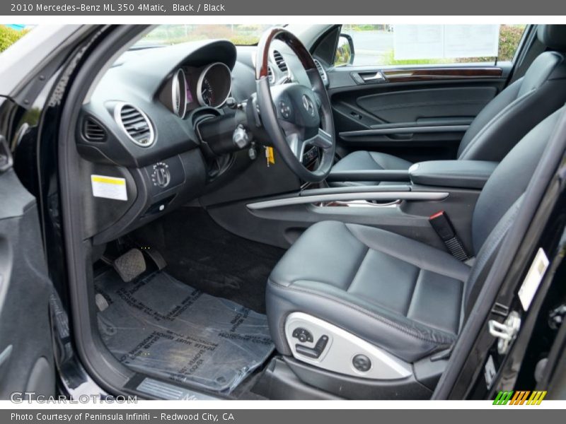 Black / Black 2010 Mercedes-Benz ML 350 4Matic
