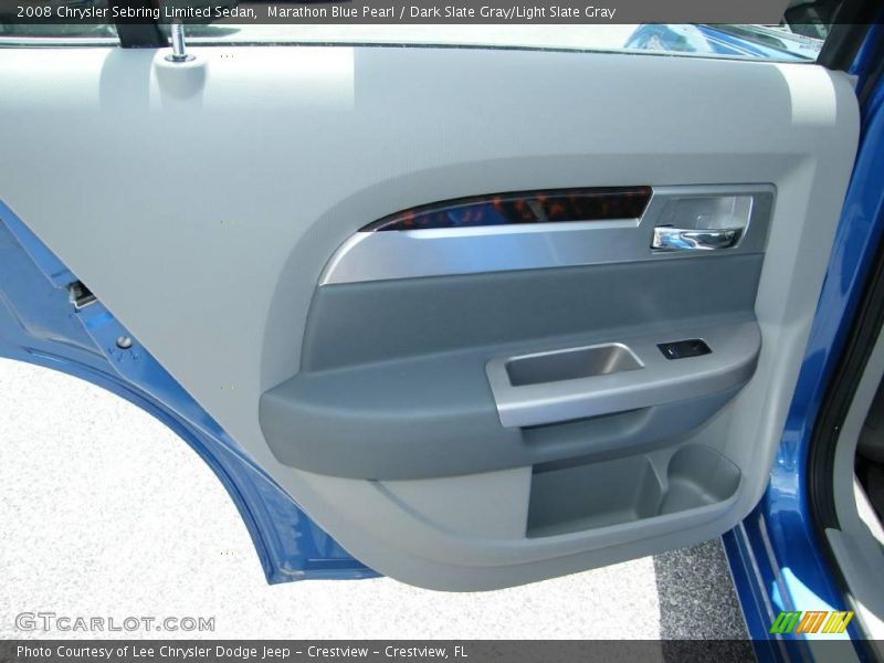 Marathon Blue Pearl / Dark Slate Gray/Light Slate Gray 2008 Chrysler Sebring Limited Sedan