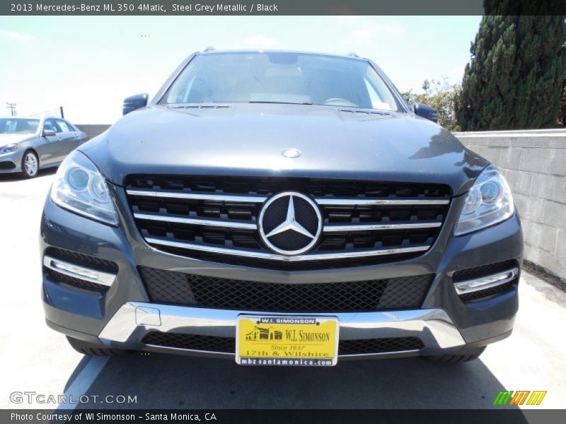 Steel Grey Metallic / Black 2013 Mercedes-Benz ML 350 4Matic