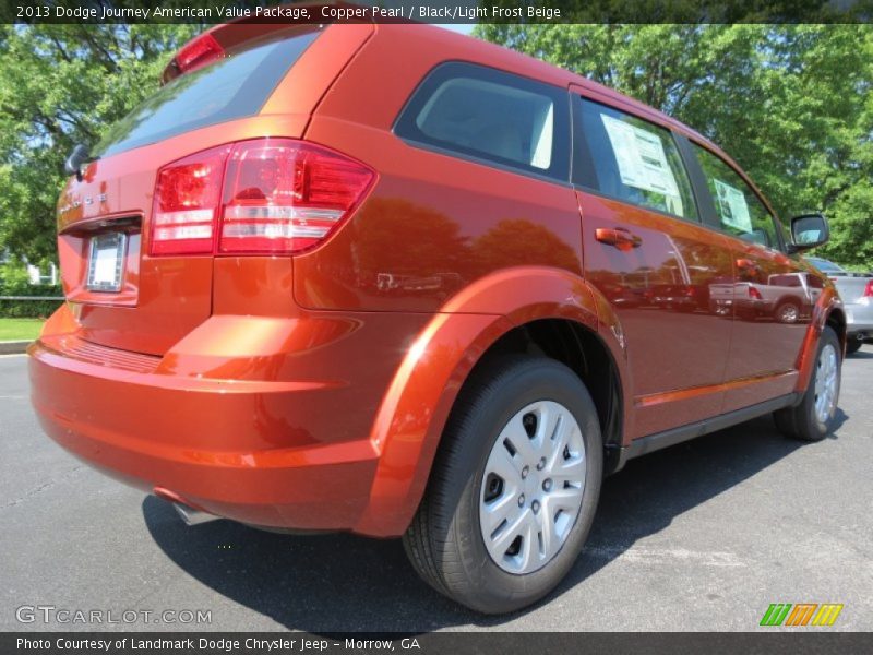 Copper Pearl / Black/Light Frost Beige 2013 Dodge Journey American Value Package