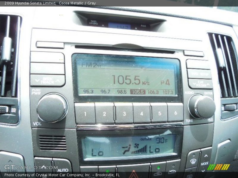 Audio System of 2009 Sonata Limited