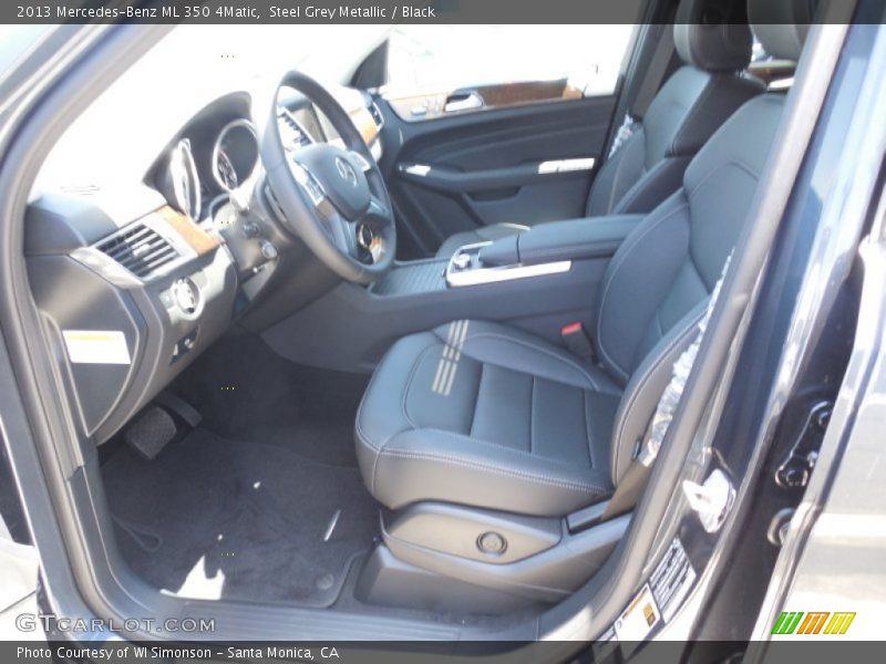 Steel Grey Metallic / Black 2013 Mercedes-Benz ML 350 4Matic
