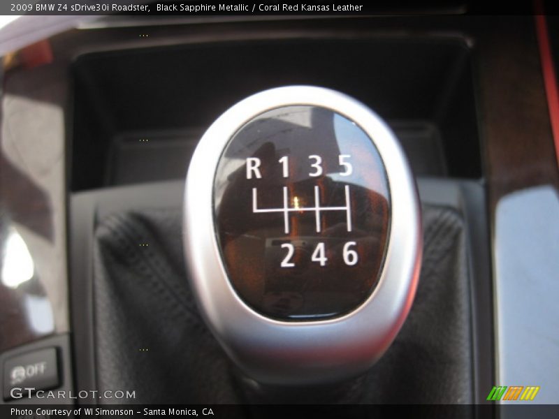 Black Sapphire Metallic / Coral Red Kansas Leather 2009 BMW Z4 sDrive30i Roadster