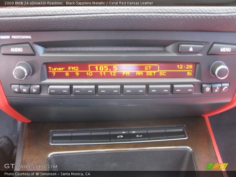Black Sapphire Metallic / Coral Red Kansas Leather 2009 BMW Z4 sDrive30i Roadster