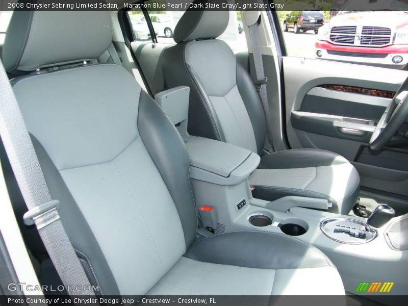 Marathon Blue Pearl / Dark Slate Gray/Light Slate Gray 2008 Chrysler Sebring Limited Sedan
