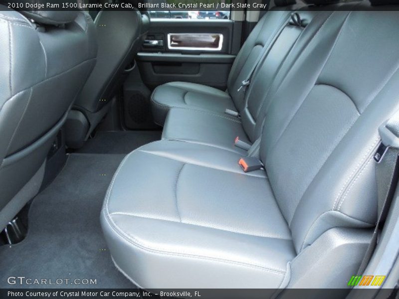 Brilliant Black Crystal Pearl / Dark Slate Gray 2010 Dodge Ram 1500 Laramie Crew Cab