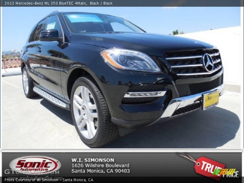 Black / Black 2013 Mercedes-Benz ML 350 BlueTEC 4Matic