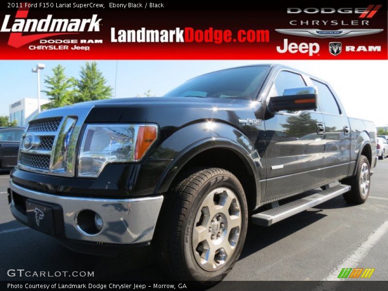 Ebony Black / Black 2011 Ford F150 Lariat SuperCrew