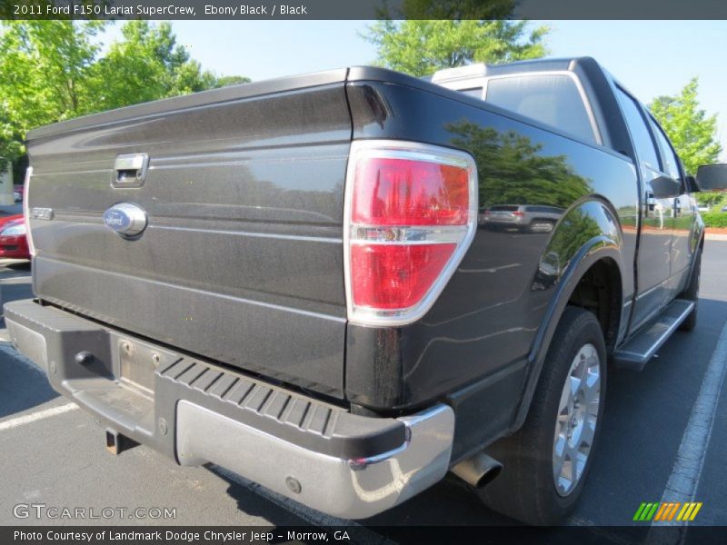Ebony Black / Black 2011 Ford F150 Lariat SuperCrew