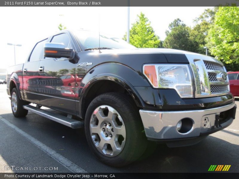 Ebony Black / Black 2011 Ford F150 Lariat SuperCrew