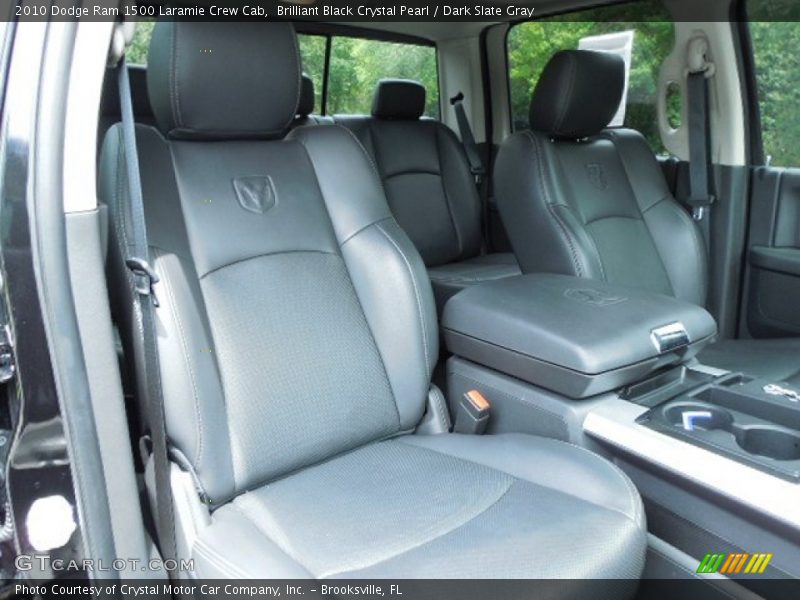 Brilliant Black Crystal Pearl / Dark Slate Gray 2010 Dodge Ram 1500 Laramie Crew Cab