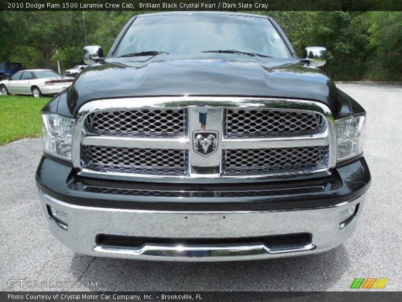 Brilliant Black Crystal Pearl / Dark Slate Gray 2010 Dodge Ram 1500 Laramie Crew Cab