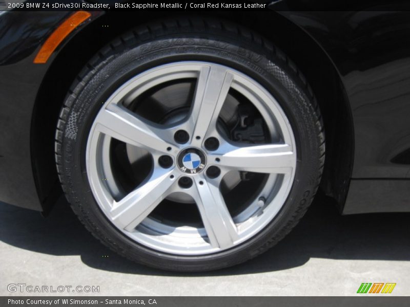 Black Sapphire Metallic / Coral Red Kansas Leather 2009 BMW Z4 sDrive30i Roadster