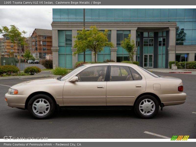 Cashmere Beige Metallic / Beige 1995 Toyota Camry XLE V6 Sedan