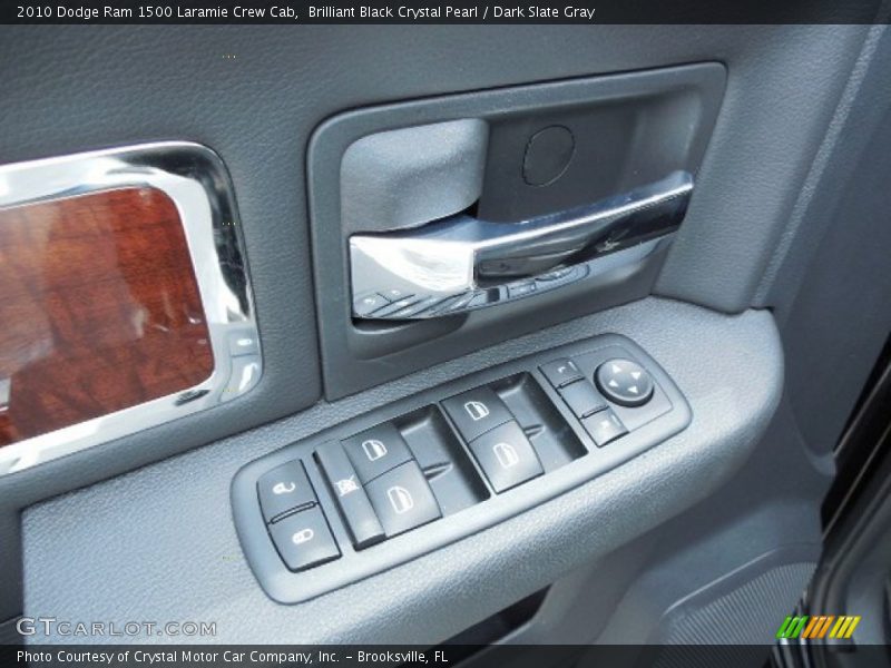 Brilliant Black Crystal Pearl / Dark Slate Gray 2010 Dodge Ram 1500 Laramie Crew Cab