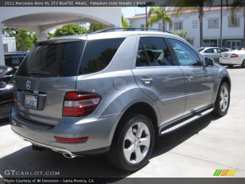 Palladium Silver Metallic / Black 2011 Mercedes-Benz ML 350 BlueTEC 4Matic