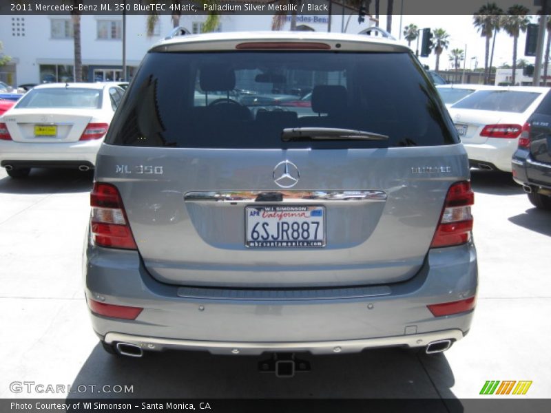 Palladium Silver Metallic / Black 2011 Mercedes-Benz ML 350 BlueTEC 4Matic