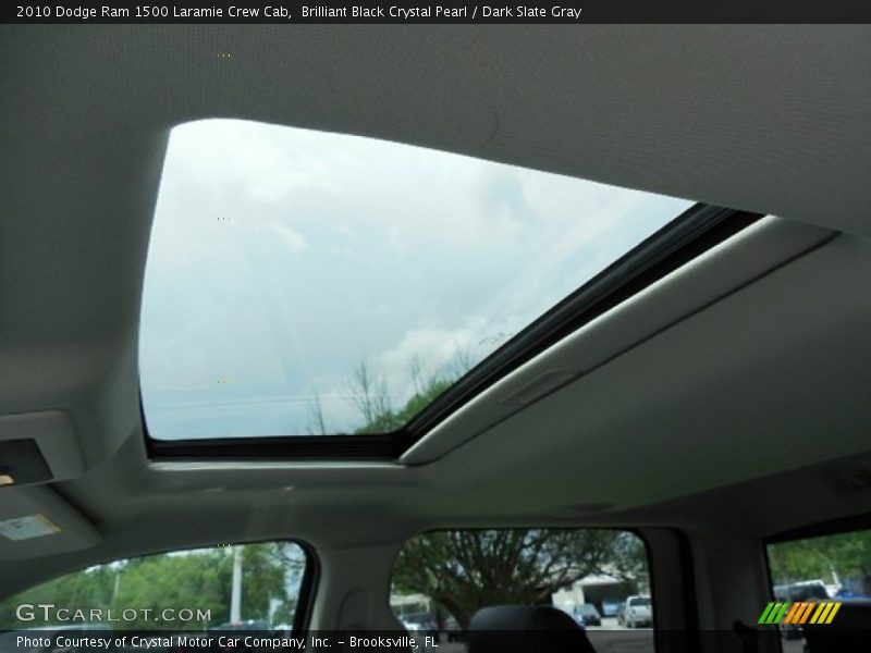 Brilliant Black Crystal Pearl / Dark Slate Gray 2010 Dodge Ram 1500 Laramie Crew Cab