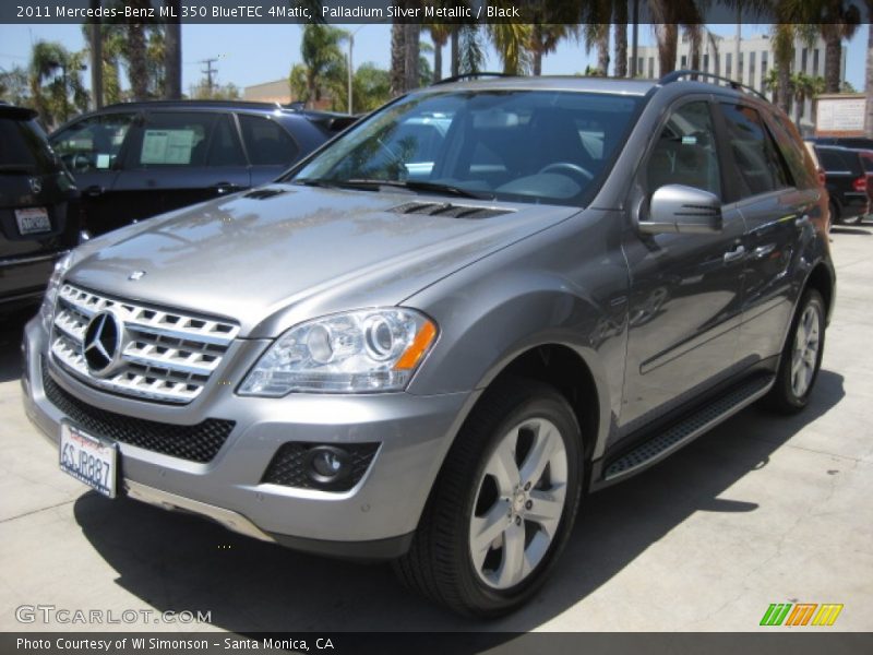 Palladium Silver Metallic / Black 2011 Mercedes-Benz ML 350 BlueTEC 4Matic