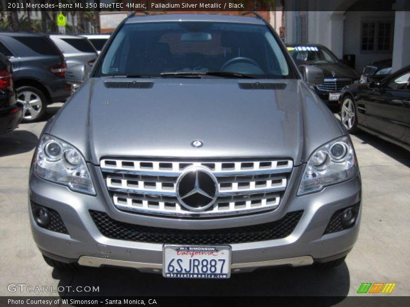 Palladium Silver Metallic / Black 2011 Mercedes-Benz ML 350 BlueTEC 4Matic