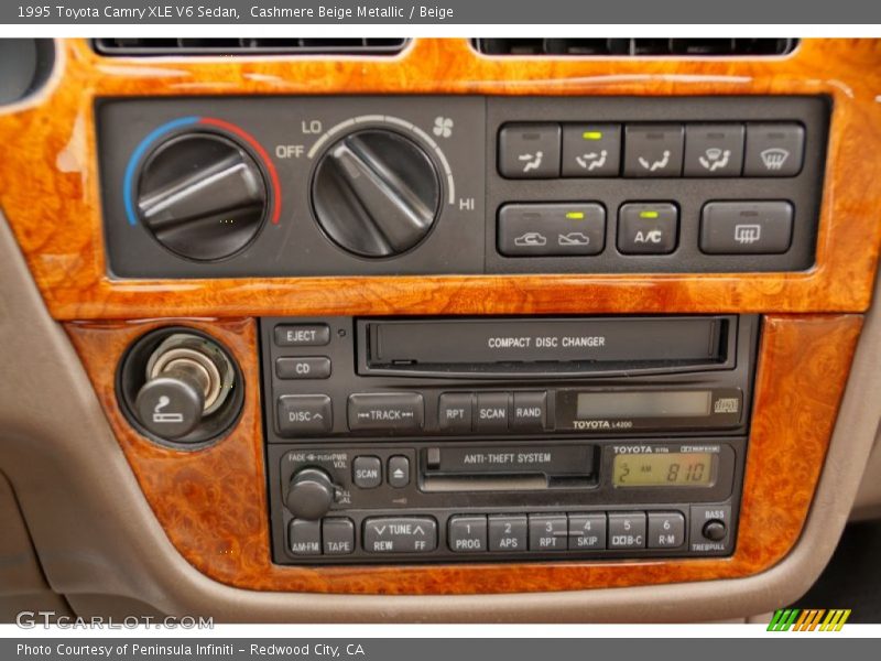 Controls of 1995 Camry XLE V6 Sedan