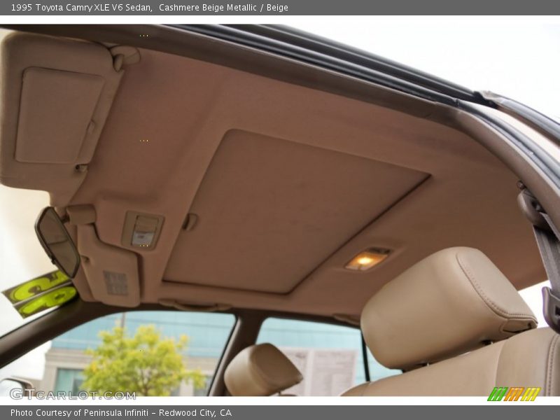 Cashmere Beige Metallic / Beige 1995 Toyota Camry XLE V6 Sedan