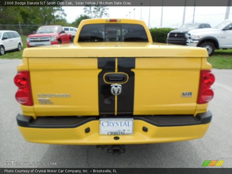 Solar Yellow / Medium Slate Gray 2006 Dodge Dakota SLT Sport Club Cab
