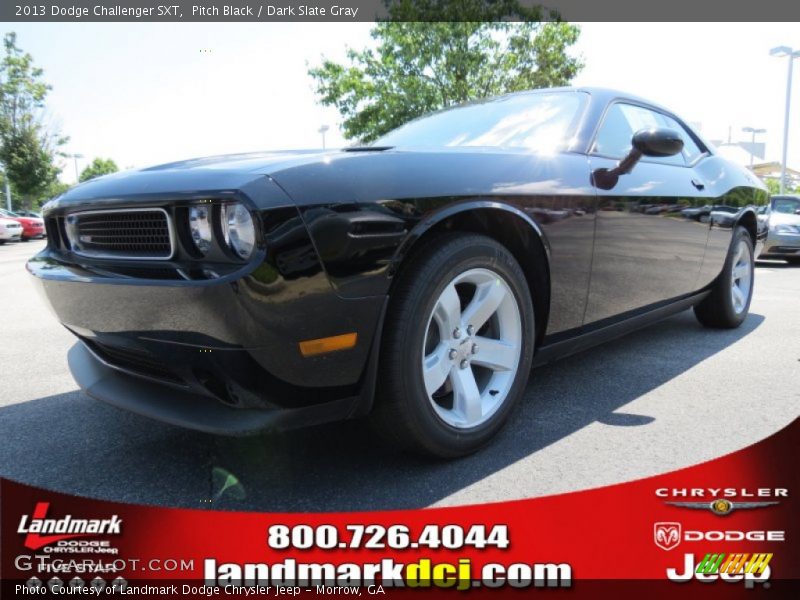 Pitch Black / Dark Slate Gray 2013 Dodge Challenger SXT