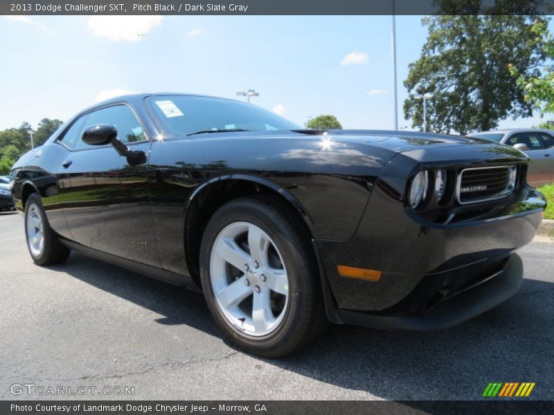 Pitch Black / Dark Slate Gray 2013 Dodge Challenger SXT