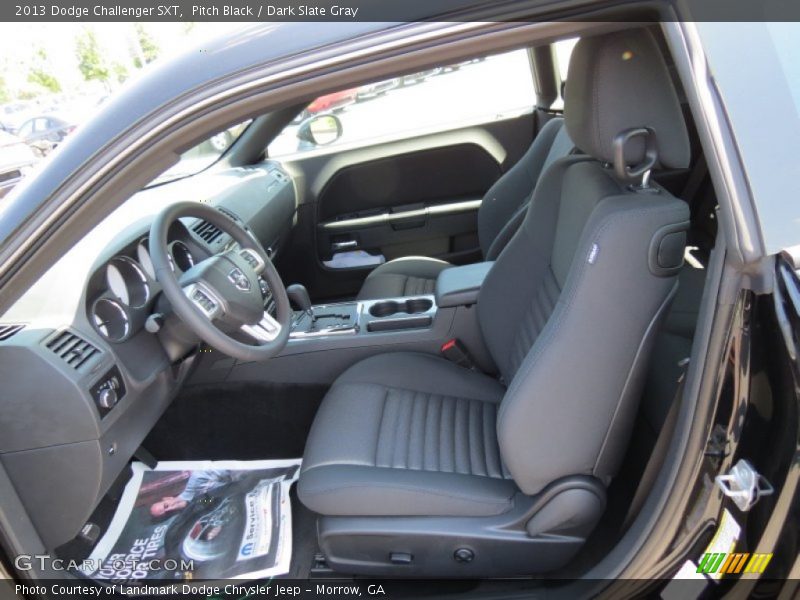 Pitch Black / Dark Slate Gray 2013 Dodge Challenger SXT