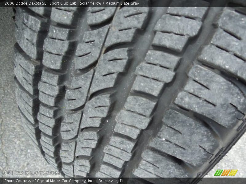 Solar Yellow / Medium Slate Gray 2006 Dodge Dakota SLT Sport Club Cab