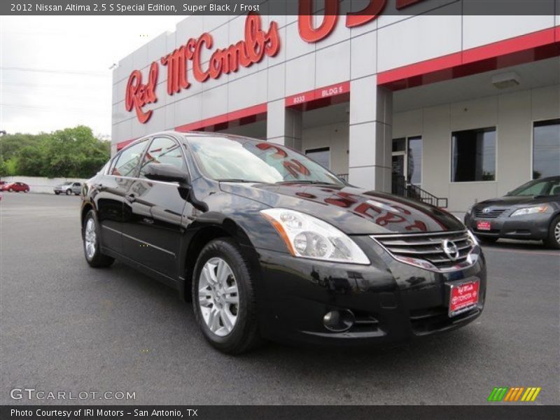 Super Black / Frost 2012 Nissan Altima 2.5 S Special Edition