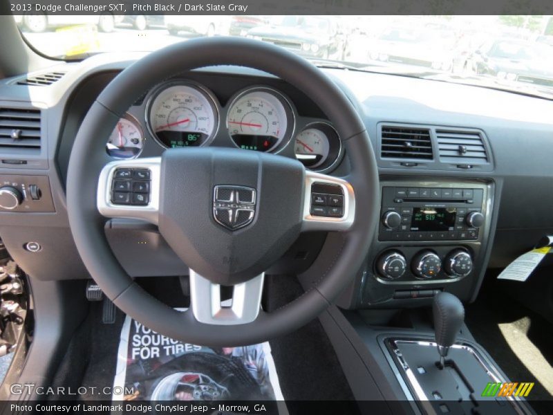Pitch Black / Dark Slate Gray 2013 Dodge Challenger SXT