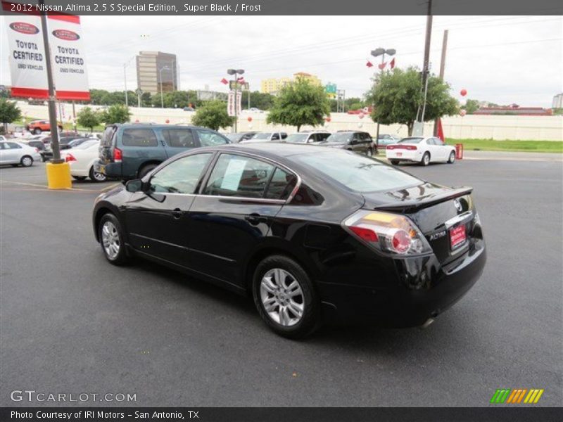 Super Black / Frost 2012 Nissan Altima 2.5 S Special Edition