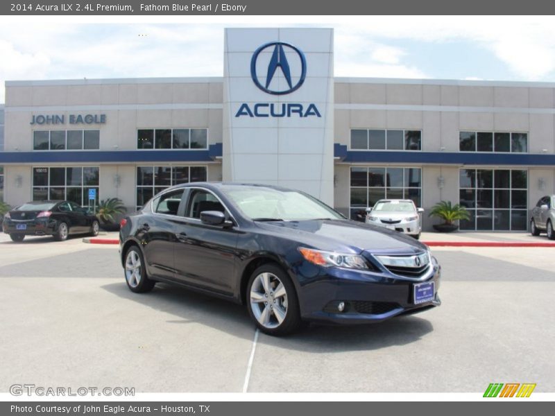 Fathom Blue Pearl / Ebony 2014 Acura ILX 2.4L Premium