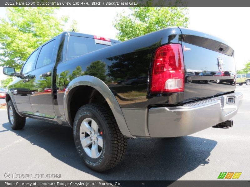 Black / Black/Diesel Gray 2013 Ram 1500 Outdoorsman Crew Cab 4x4