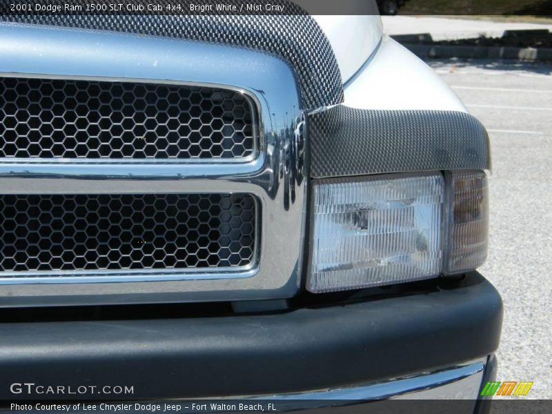 Bright White / Mist Gray 2001 Dodge Ram 1500 SLT Club Cab 4x4