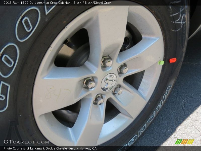 Black / Black/Diesel Gray 2013 Ram 1500 Outdoorsman Crew Cab 4x4