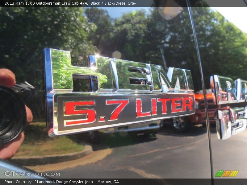 Black / Black/Diesel Gray 2013 Ram 1500 Outdoorsman Crew Cab 4x4