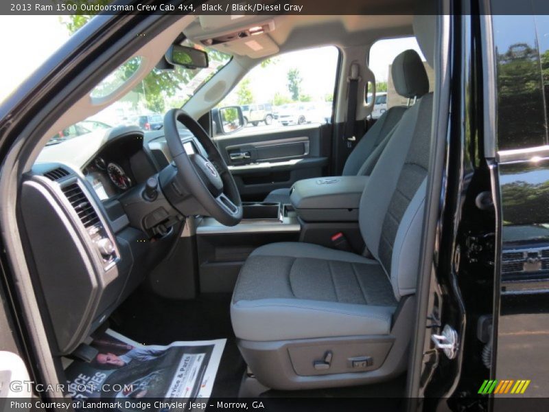 Black / Black/Diesel Gray 2013 Ram 1500 Outdoorsman Crew Cab 4x4