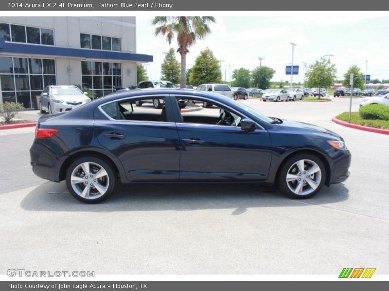 Fathom Blue Pearl / Ebony 2014 Acura ILX 2.4L Premium