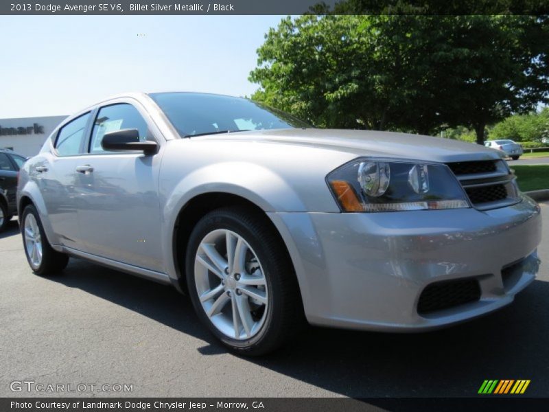 Billet Silver Metallic / Black 2013 Dodge Avenger SE V6