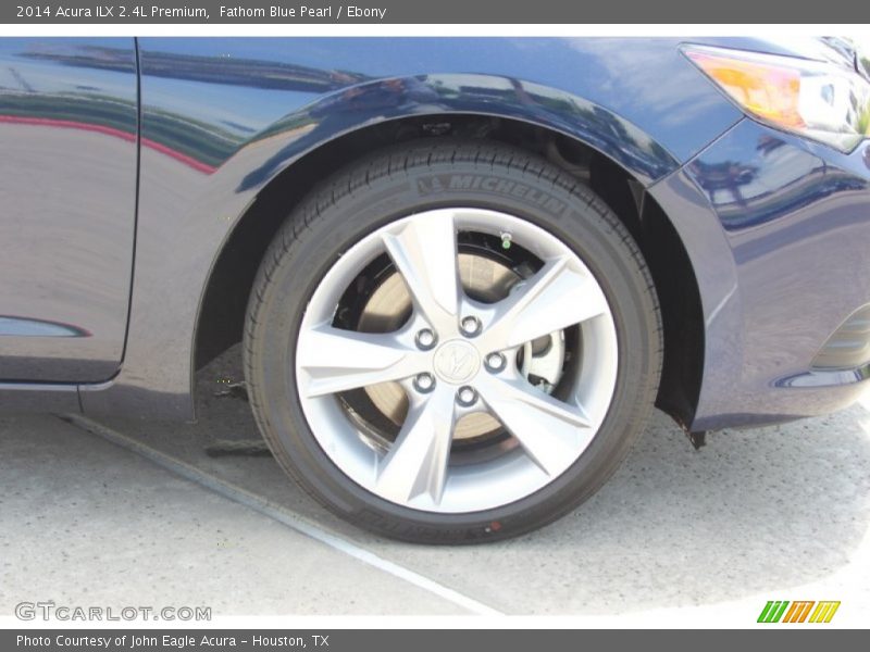 Fathom Blue Pearl / Ebony 2014 Acura ILX 2.4L Premium