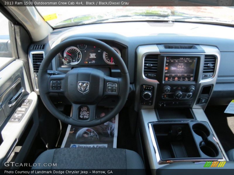 Black / Black/Diesel Gray 2013 Ram 1500 Outdoorsman Crew Cab 4x4