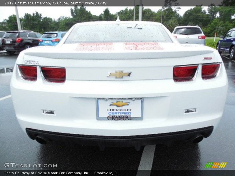 Summit White / Gray 2012 Chevrolet Camaro SS/RS Coupe