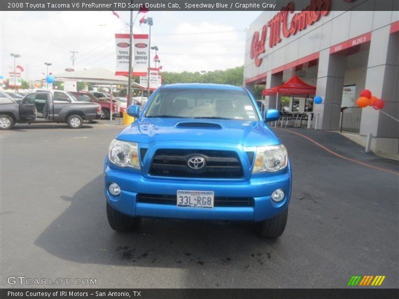 Speedway Blue / Graphite Gray 2008 Toyota Tacoma V6 PreRunner TRD Sport Double Cab