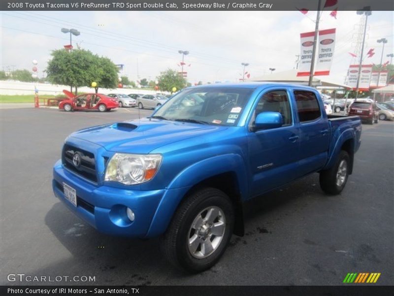 Speedway Blue / Graphite Gray 2008 Toyota Tacoma V6 PreRunner TRD Sport Double Cab